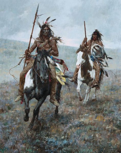 Howard Terpning, Bev Doolittle, American Indian Artwork, American Indian Wars, Indian Horses, Indian Wars, Western Artwork, Native American Warrior, Native American Images