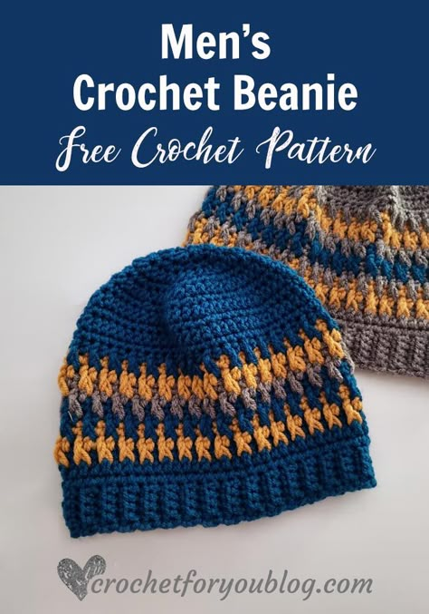 Crochet Mens Hat Pattern Free, Mens Beanie Crochet Pattern, Granny Stitch Bucket Hat, Crochet Mens Hat Pattern, Stitch Bucket Hat, Mens Hat Pattern, Mens Crochet Beanie, Crochet Caps, Crochet Hats For Boys