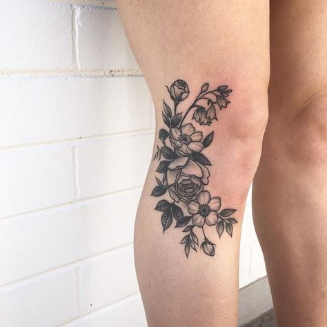 Healed Tattoo, Ankle Tattoo Designs, Leg Tattoos Women, Knee Tattoo, Side Tattoos, Black Ink Tattoos, Ankle Tattoo, Dope Tattoos, Piercing Tattoo