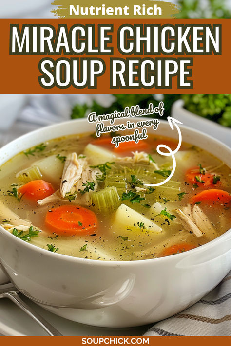 Miracle Chicken Soup Recipe Boneless Chicken Thigh Soup Recipe, Swiss Chalet Chicken Soup Recipe, Chicken Soup Recipes For Colds, Quick Chicken Soup Easy, Basic Chicken Soup Recipes, How To Make Chicken Soup Homemade, Chicken Soup Recipes For Sick, Basic Chicken Soup, Home Made Chicken Soup Recipes