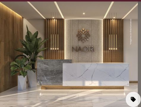 Modern Luxury Office Reception Design, Lobby Minimalist Design, Luxury Hotel Reception Desk, Japandi Reception Design, Office Reception Area Design Modern, Hotel Reception Area Design, Reception Luxury Design, Recepsionis Design, Corporate Office Reception Area Design