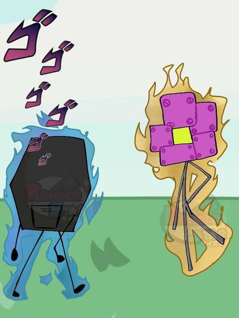 Robot Flower Bfb, Nine Bfb Fanart, Flower Bfb Fanart, Four Bfb Fanart, Remote Bfb, Flower Fanart, Robot Flower, X Bfb, Bfdi Fanart