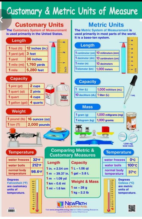 Metric Units, Units Of Measurement, For Kids