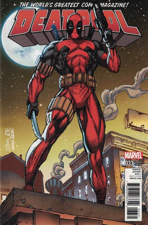 Deadpool Comic Book, Deadpool Poster, Jim Lee Art, Marvel Comics Covers, Deadpool Comic, Dead Pool, Comic Poster, Jim Lee, Marvel Posters