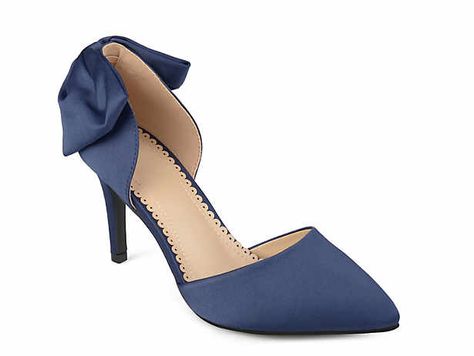 Mid Heels Pumps, Bow Pumps, Slip On Pumps, Pumps Heels Stilettos, Satin Pumps, Classic Pumps, Large Bow, Shoes Heels Pumps, Pump Dress