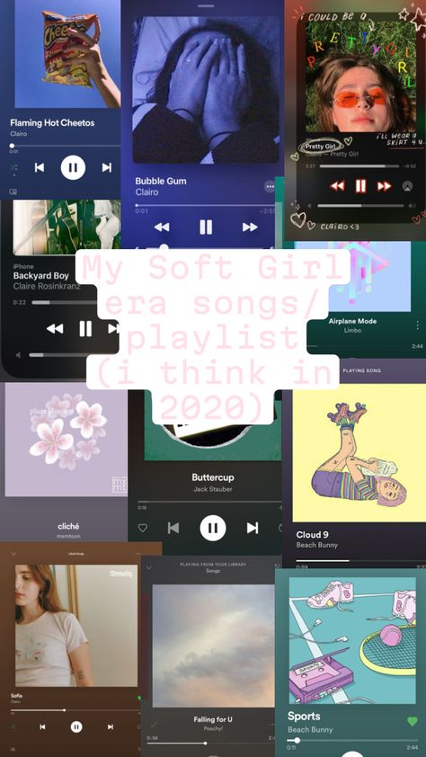 My Soft Girl era songs/ playlist (i think it was in 2020) #playlist #songs #era #softgirl #softgirlera #softgirlcore #softgirlvibes #music Playlist Songs, Soft Girl Era, Songs Playlist, Soft Girl, Songs, Music