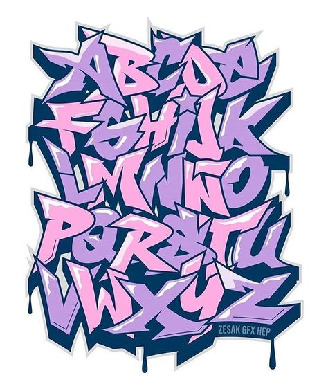 Lettering Kings en Instagram: “🔥🔥 @zesak Todo amante de las letras tiene que hacer un alfabeto alguna vez, lo difícil es decidirse por un…” Graffiti Alphabet Wildstyle, Graffiti Alphabet Styles, Alphabet Graffiti, Alfabet Font, Graffiti Lettering Alphabet, Graffiti Art Letters, Graffiti Wildstyle, Graffiti Text, Graffiti Logo