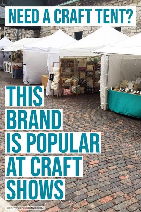 Need a craft tent? This brand is popular at craft shows. #craftfair #canopytent #handmadebusiness Craft Fair Tent, Craft Show Tent, Diy Booth, Craft Fair Vendor, Craft Booths, Craft Displays, Goal Settings, Craft Show Booths, Stall Display