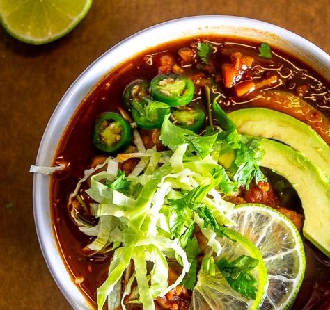 Mexican Red Sauce Recipe, Red Pozole Recipe, Red Pozole, Veggie Board, Canned Hominy, Pozole Recipe, Red Sauce Recipe, Recipes Mexican, Carnitas Recipe