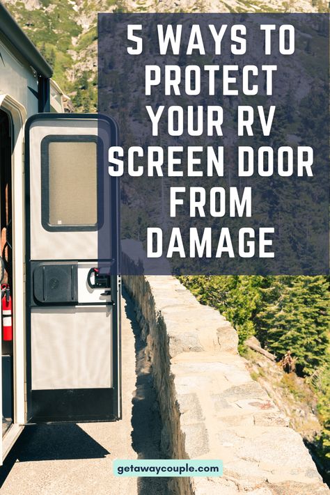 The best way to protect your RV screen door is to be proactive. Read on to see five ways to prevent damage to your RV screen door! 5 Ways to Protect Your RV Screen Door From Damage Rv Screen Door Protector, Screen Door Protector, Rv Screen Door, Rv Pet, Plexiglass Sheets, Door Protection, Be Proactive, Door Protector, Sneeze Guard