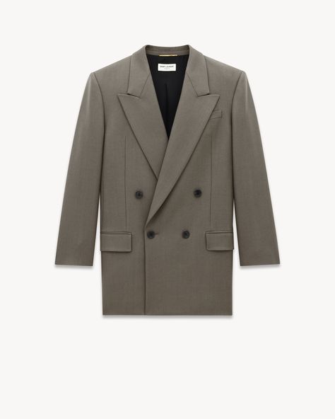 Ysl Blazer, Rowing Blazers, Grey Jacket, Fall 24, Gray Jacket, The Row, Saint Laurent, Online Store, Blazer