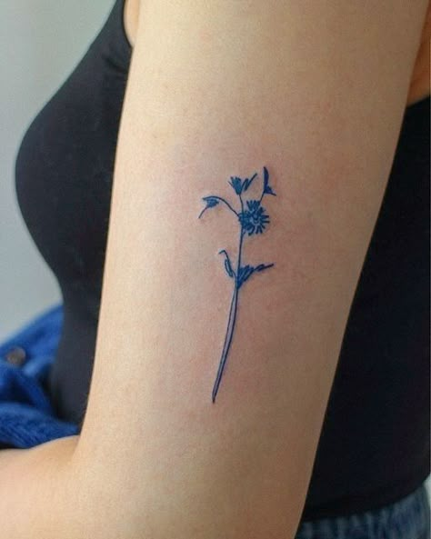 All Blue Tattoo, Perfect Blue Tattoo, Navy Blue Tattoo, Dark Blue Tattoo, Light Blue Tattoo, Small Tattoo Arm, Blue Line Tattoo, Blue Ink Tattoo, Blue Tattoos