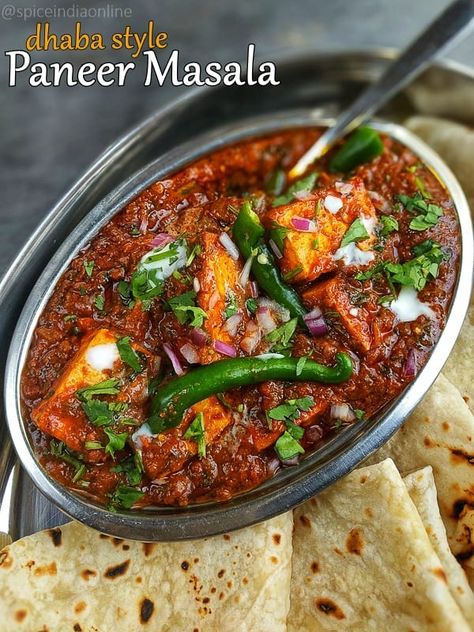 Masala Paneer Recipe, Masala Paneer, Paneer Curry Recipes, Indian Vegetable Recipes, Paneer Masala Recipe, Paneer Curry, Paneer Masala, Paneer Dishes, Indian Veg Recipes