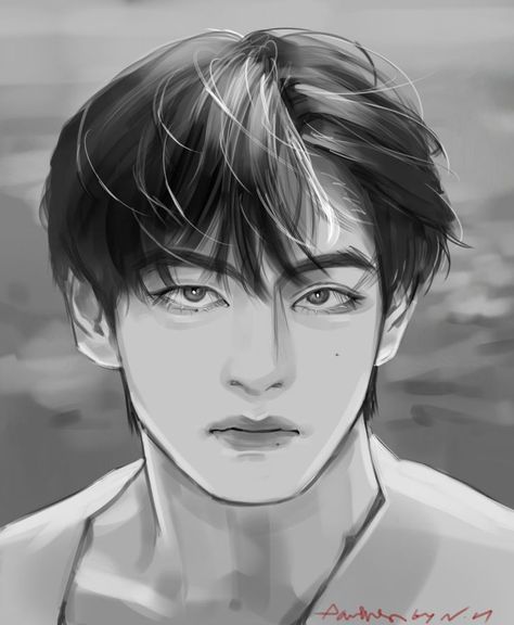 Human Sketch, Taehyung Fanart, Kpop Drawings, Realism Art, Bts Drawings, Kpop Fanart, Book Art Drawings, Art Tutorials Drawing, Anime Sketch