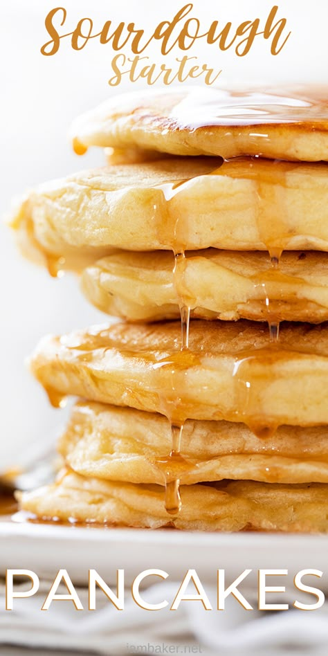 Sourdough Starter Pancakes, Sourdough Discard Pancakes, Sourdough Pancakes Recipe, Recipe Using Sourdough Starter, Discard Recipe, Sourdough Bread Starter, Sourdough Pancakes, Sourdough Starter Discard Recipe, Starter Recipes