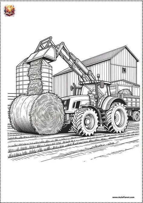 Tractor Coloring Pages, Wood Burning Patterns, Free Coloring Pages, Agriculture, Tractor, Coloring Books, Coloring Pages, Books, Pattern