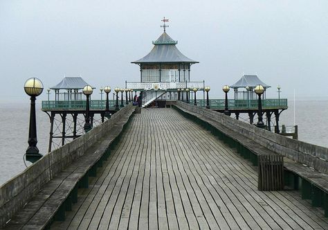 https://flic.kr/p/eesagK | Clevedon Pier | The Victorian Clevedon Pier built in 1869 and restored from 1972 to 1986 it is 225m long and stands into the Bristol Channel River Severn Estuary whose tide has the second largest rise and fall in the world. Clevedon Pier, Cheddar Gorge, Wells Cathedral, Royal Crescent, River Severn, Weston Super Mare, British Seaside, Bristol England, Somerset England