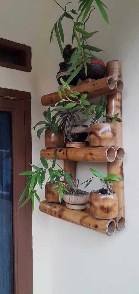 Diy With Bamboo, Bamboo Plant Indoor Decor Ideas, Diy Bamboo Decoration, Crafts With Bamboo, Bamboo Crafts Ideas, Bamboo Art Diy, Diy Bamboo Ideas, Bamboo Home Decor, Bamboo Projects