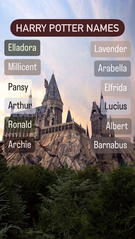 Castle Names, Harry Potter Names, Female Character Names, Names Girl, Beautiful Names, Name Suggestions, Harry Potter Outfits, Fantasy Castle, Female Character