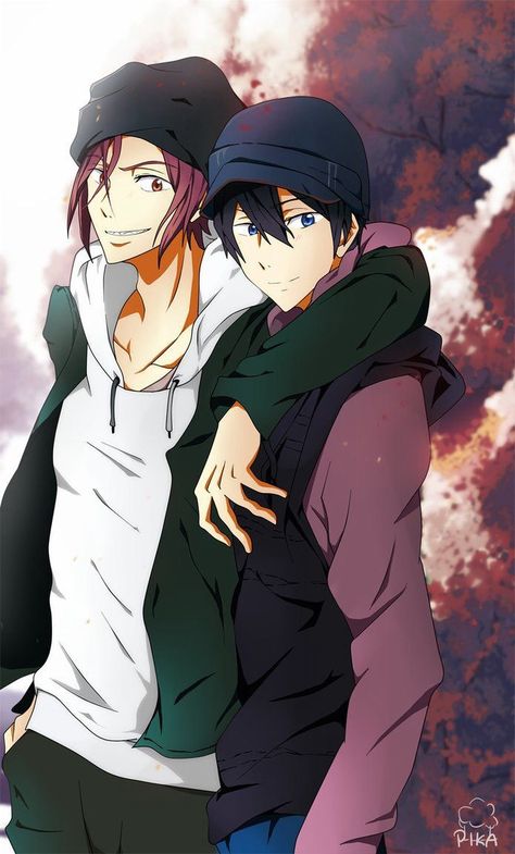 Rin and Haru - Free! ^_^ Matsuoka Rin, Swimming Anime, Rin Matsuoka, Free Eternal Summer, Splash Free, Free Iwatobi Swim Club, Free Iwatobi, Iwatobi Swim Club, 5 Anime