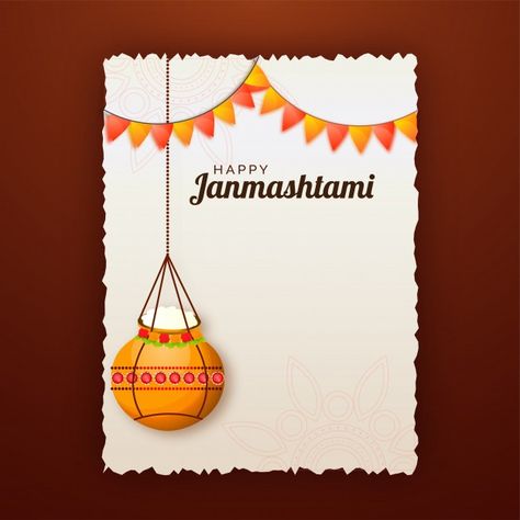 Janmashtami Greeting Card, Janmashtami Poster Ideas, Janmashtami Card Ideas, Janmashtami Templates, Happy Janmashtami Creative Ads, Happy Janmashtami Creative, Janmashtami Poster Design, Janmashtami Card, Janmashtami Creative Ads