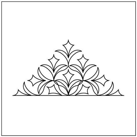 Art Deco Triangle, Art Deco Embroidery Pattern, Art Deco Embroidery, Triangle Drawing, Art Deco Flowers, Art Deco Tattoo, Art Deco Graphics, Computerized Quilting, Victorian Pattern