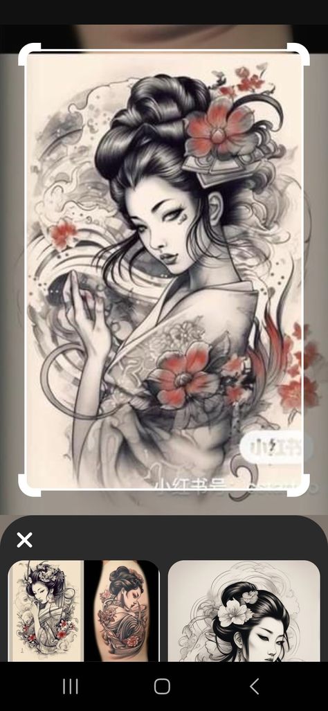 Geisha Japanese Tattoo, Geisha Tattoo Design, Geisha Tattoo, Japanese Geisha, Time Tattoos, Japanese Tattoo, Tattoo Design, Tattoo Designs, Tattoos