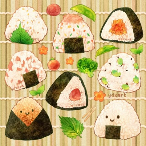 Japanese Food Drawing, What Is Creativity, Food Sketch, Food Cartoon, Food Illustration Art, Cute Food Drawings, Japon Illustration, Food Drawings, Cute Food Art