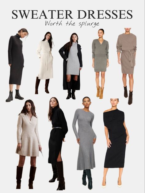 Sweater Dress Outfit 2023, Turtleneck Sweater Dress Outfit, Gray Sweater Dress Outfit, Sweater Dress Outfit Winter, Sweater Dress Winter, 2023 Sweater, Beige Sweater Dress, Winter Sweater Dress, Official Dresses