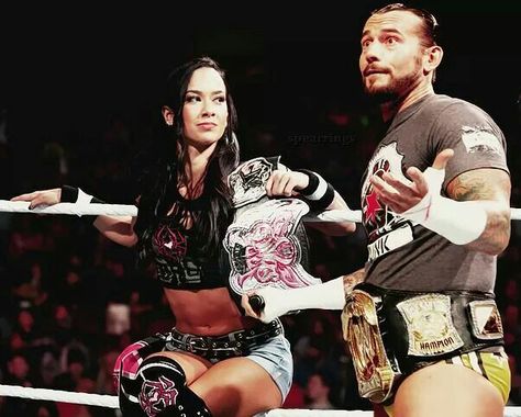 Cm Punk Aj Lee, Punk Costume, Wwe Couples, Aj Lee, Wwe Tna, Lil Sister, Cm Punk, Drawings Simple, John Cena