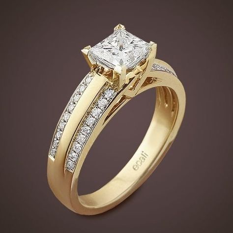 Men Rings Gold, Ms Design, Jewellery Diamonds, Deep Photos, Princess Cut Diamond Engagement Ring, Ladies Rings, Ring Inspiration, Rings Ideas, Gold Jewellry