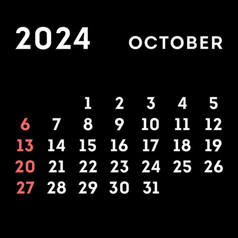 October 2024 month calendar. Vector illustration. Calendar October 2024 Aesthetic, October Calender 2024 Aesthetic, October Month Calendar 2024, 2024 October Calendar, October 2024 Calendar, October Calendar 2024, Calendar October, Collage Photo Frame Design, Calendar Png