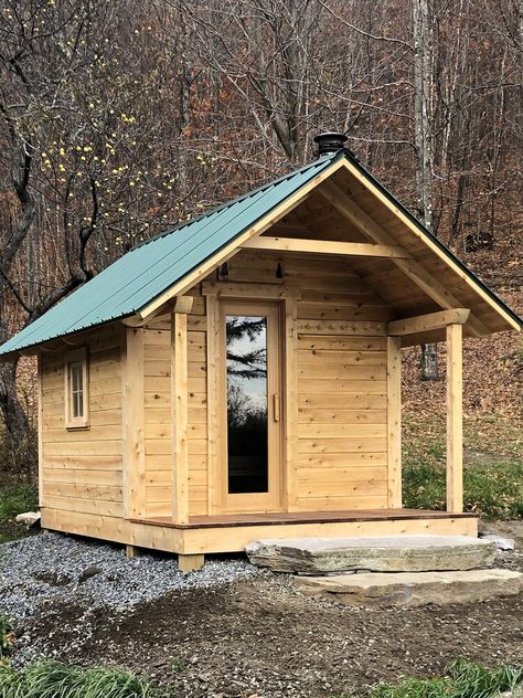 Sauna Outside, Sauna Shed, Shed Sauna Diy, Sauna House Outdoor, Diy Sauna Outdoor, Diy Outdoor Sauna, Log Sauna, Wood Fired Sauna Outdoor, Sauna Plans