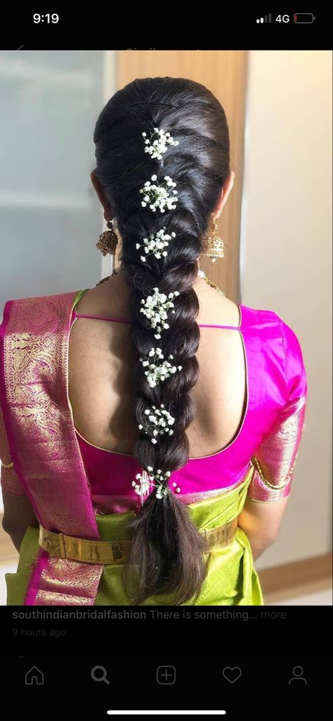 Seemantham Hairstyle For Short Hair, Telugu Bride Hairstyles Bridal Braids, Poola Jada For Half Saree Function, Telugu Wedding Hairstyles, Telugu Bridal Hairstyles, South Indian Braid Hairstyles, South Indian Engagement Hairstyles, Telugu Hairstyles, Telugu Bride Hairstyles