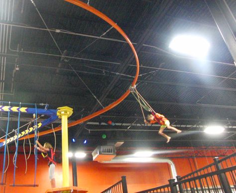 Urban Air Trampoline and Adventure Parks Kids Zipline, Playgrounds Architecture, Urban Air, Adventure Parks, Trampoline Room, Trampoline Parks, Adult Playground, Playhouse Plans, Indoor Skydiving