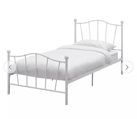 Argos White Bed Frames, Single Metal Bed, Single Metal Bed Frame, White Metal Bed, Black Bed Frame, Steel Bed Frame, White Bed Frame, Iron Bed Frame, Steel Bed