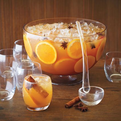 I love the simple elegance of this Sur La Table 10-Piece Punch Bowl Set. Sangria Party, Wedding Punch, Indian Spice Box, Satsuma Orange, Orange Punch, Kitchen Essentials List, Champagne Punch, Cocktail Maker, Kitchenware Design