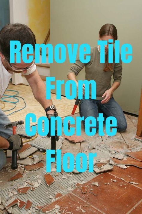 How To Remove Ceramic Tile Floors, How To Remove Tile Floor, Removing Vinyl Flooring, Removing Floor Tiles, Remove Tile, Screed Floors, Concrete Board, Diy Home Updates, Tile Floor Diy