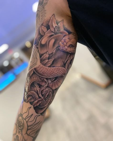 Japanese Inner Forearm Tattoo, Snake Tattoo Bicep Men, Inner Bicep Japanese Tattoo Men, Men Inner Bicep Tattoo, Bicep Tattoo Sleeve, Snake Tattoo Biceps, Big Shoulder Tattoo Men, Inner Bicep Tattoo Men Simple, Front Bicep Tattoo Men