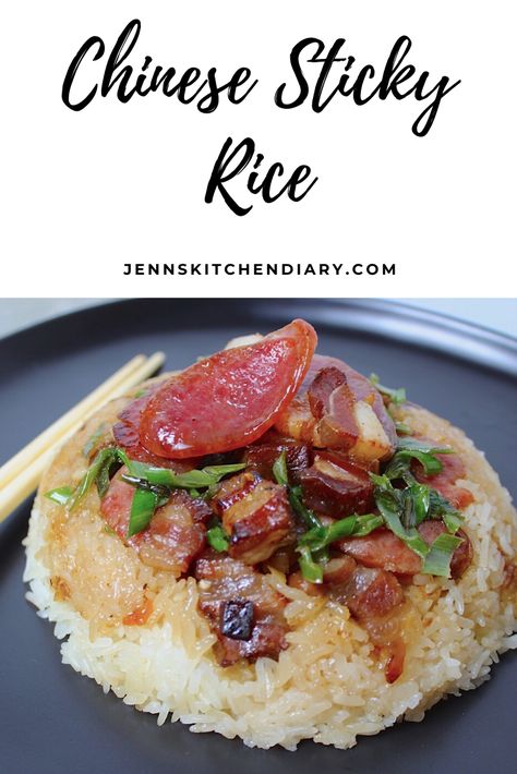 Sticky Rice And Chicken, Sticky Rice With Chinese Sausage, Chinese Comfort Food Recipes, Chinese Comfort Food, Chinese Sticky Rice, Chinese Sausage, Middle East Food, New Zealand Food, America Food