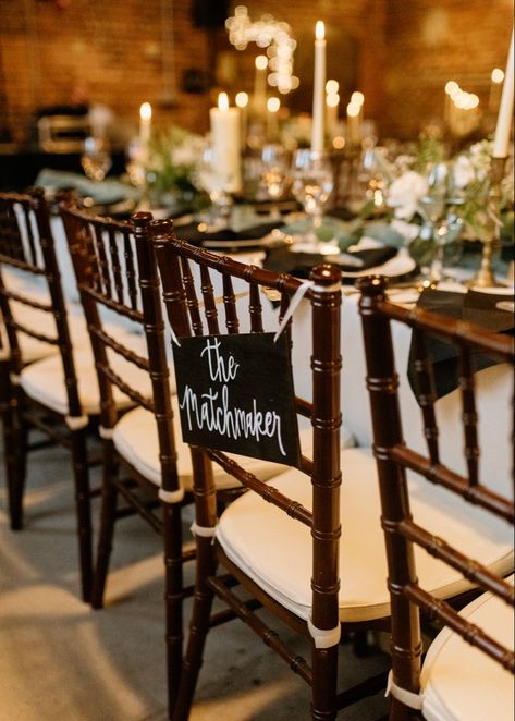 Wedding Matchmaker Chair, Matchmaker Wedding Chair Sign, Matchmaker Chair Wedding, Matchmaker Sign Wedding, Matchmaker Seat At Wedding, Matchmaker Wedding Chair, Godly Wedding, Wedding Chair Signs, S Chair