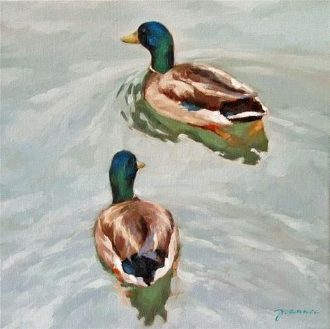 Bird Watercolor, Duck Art, Animals And Birds, Arte Inspo, Water Painting, Jolie Photo, Daily Paintworks, Painting Art Projects, Pics Art