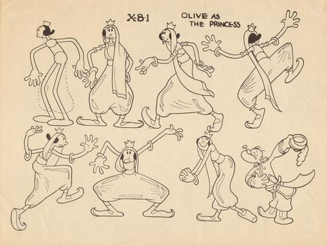 Classic Animation Art - Fleischer Studios - Fleischer Model Sheets Fleischer Studios Style, Max Fleischer Art, 1920s Animation, Fleisher Studios, Fleischer Cartoons, Cartoon Reference, Fleischer Studios, Max Fleischer, Cartoons Animation