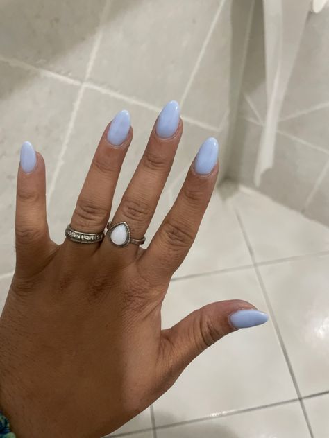 Opaque Blue Nails, Blue Builder Gel Nails, Transparent Blue Nails, Translucent Blue Nails, Clear Blue Nails, Builder Gel Nails, Blue Tips, Blue Gel, Summer Inspo