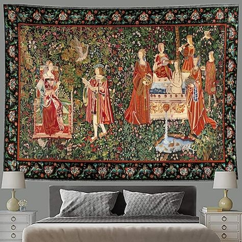 Large Tapestry, Large Tapestries, Grand Art Mural, Baroque Art, Tapestry Wall Art, Wall Art Large, Medieval Fashion, Vintage Tapestry, Decorative Blankets