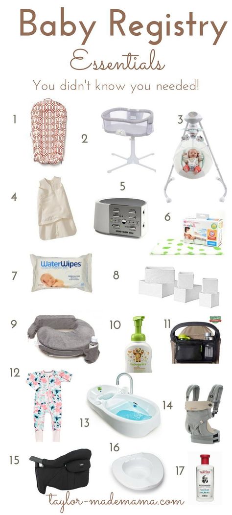 A baby registry list of all the items you NEED but may not be on a traditional registry list. Everything you need for your baby! Essential Baby Registry Items, Baby Item Checklist, Baby Items List, Best Baby Registry, Registry Essentials, Baby Registry List, Registry List, Baby Registry Essentials, Baby Registry Checklist