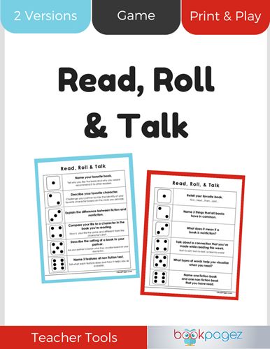 Read, Roll, and Talk | BookPagez Roll And Read, Roll The Dice Small Talk, Roll And Read Sentences Free, Whole Word Reading Approach, Accountable Talk, Teacher Tools, Future Classroom, Reading Ideas, Word Work