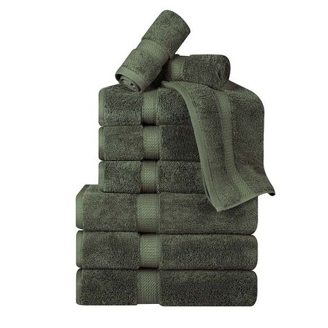 Make every shower a true retreat with this Superior Egyptian Cotton heavyweight towel set. These thick, plush towels are designed to provide a spa-like experience in the comfort of your own home.Click this HOME DECOR & FURNITURE GUIDE to find the perfect fit and more! Make every shower a true retreat with this Superior Egyptian Cotton heavyweight towel set. These thick, plush towels are designed to provide a spa-like experience in the comfort of your own home. Click this HOME DECOR & FURNITURE G Bathing Essentials, Egyptian Cotton Towels, Green Towels, Luxury Towels, Bathroom Towel, Guest Bath, Face Towel, Bath Towel Sets, Blue Nile