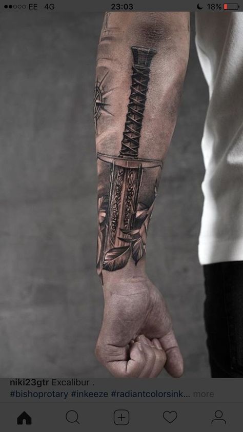 250+ Spartan Tattoos Designs and Ideas (2023) - TattoosBoyGirl Army Forearm Tattoo Men, 0331 Machine Gunner Tattoo, Viking Tattoos Ideas, Excalibur Tattoo, Tattoo Gladiator, Gladiator Tattoos, Warrior Tattoo Ideas, Warrior Tattoo Sleeve, Viking Warrior Tattoos