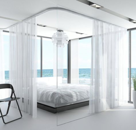 Curtain Tracks & Drapery Track Systems | Curtain-Tracks.com Bedroom Ideas Wall Colors, Bedroom Ideas For Married Couples, Romantic Bedroom Ideas For Him, Wall Colors Neutral, Curtains Beach House, Romantic Bedroom Ideas For Valentines, Bedroom Ideas For Her, Loft Apartment Interior, Romantic Bedroom Ideas For Couples